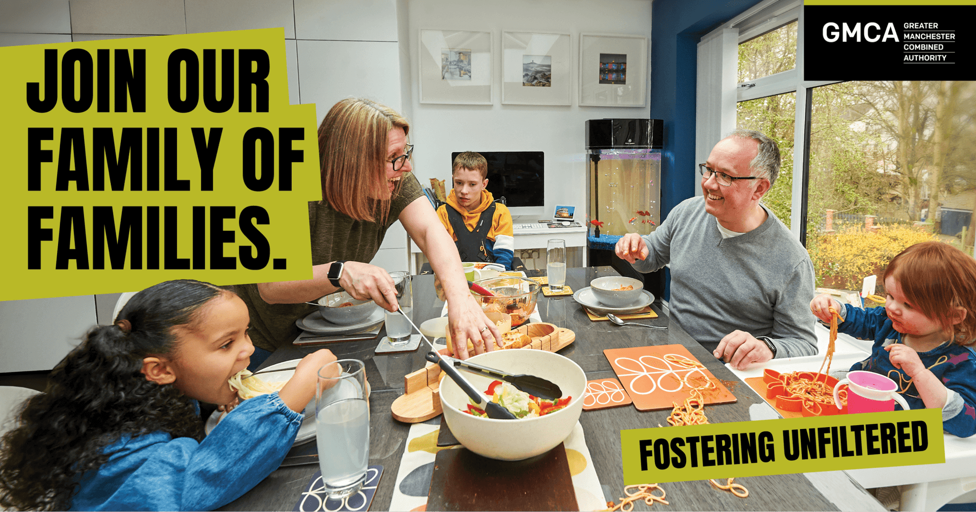 The fostering unfiltered campaign poster.