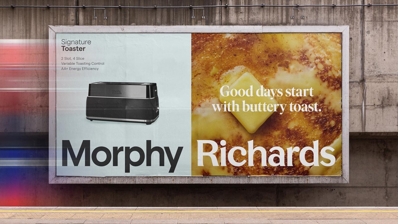 Morphy Richards toaster advert