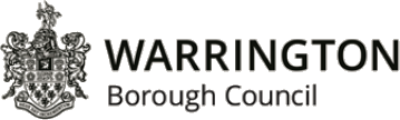 Warrington Borough Council (logo in black)